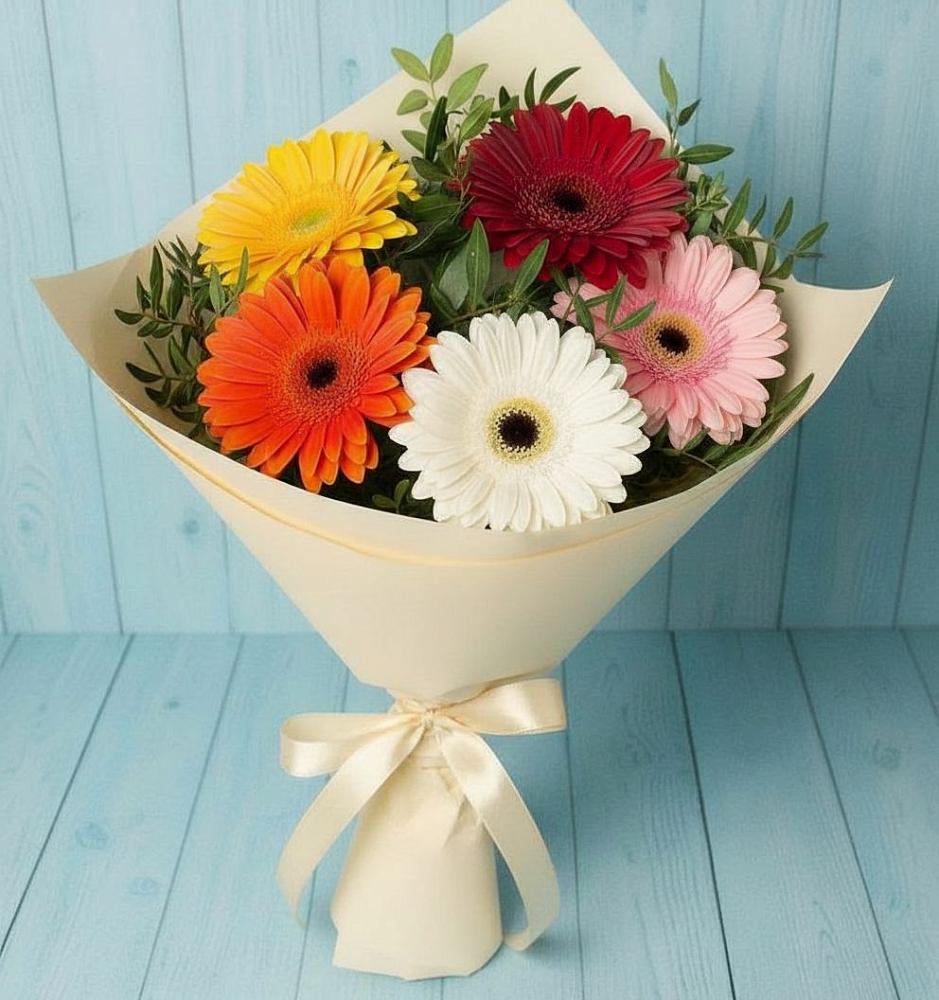 Букет цветов из: Герберы в Шугарово