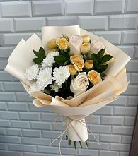 Букет цветов из:  Розы и Хризантемы в Шугарово
