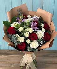 Букет цветов из:  Розы и Альстромерии #REPLACE_PRED# Шугарово