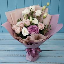 Букет цветов из:  Розы и Лизиантусы в Шугарово