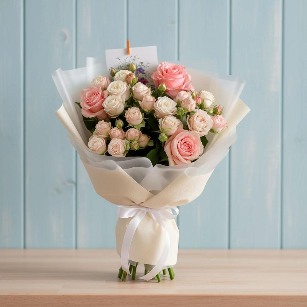 Букет цветов из: Розы в Шугарово