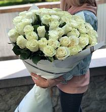 Букет 35 Белых роз #REPLACE_PRED# Шугарово