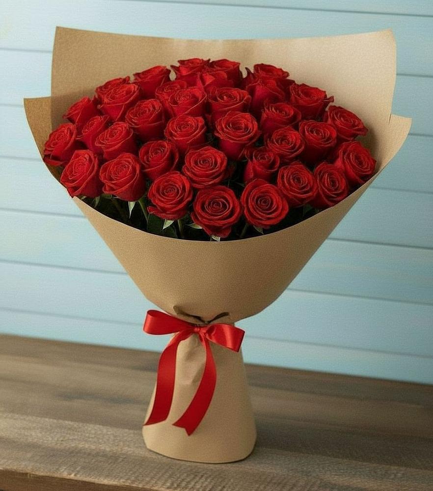 Букет Красные розы Милано в Шугарово