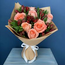 Букет цветов из:  Розы и Альстромерии в Шугарово