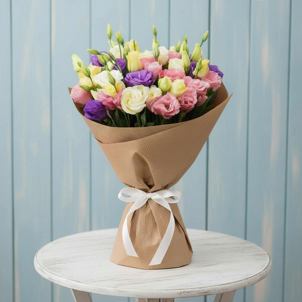 Букет цветов из: Лизиантусы в Шугарово