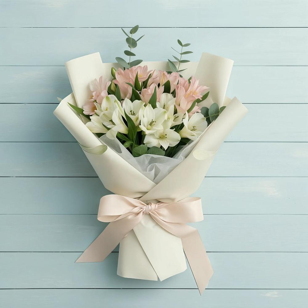 Букет цветов из: Альстромерии в Шугарово