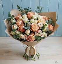 Букет цветов из:  Альстромерии и Розы #REPLACE_PRED# Шугарово