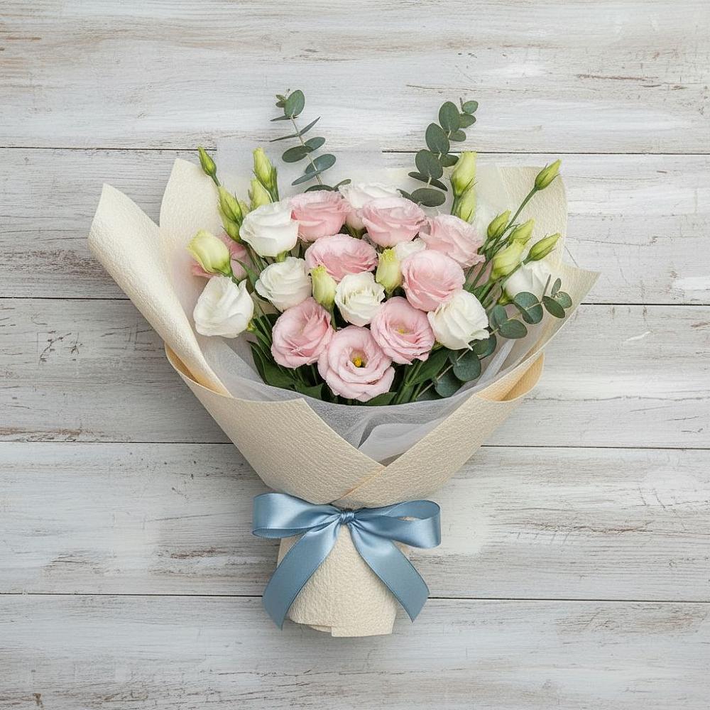 Букет цветов из: Лизиантусы в Шугарово